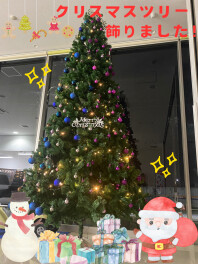 クリスマスツリー飾りました！今週末は周年祭！！